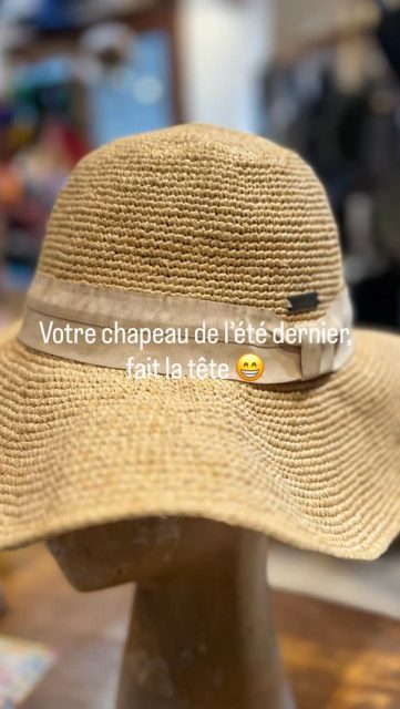 Venez discuter avec Galinette pour donner une seconde vie à votre chapeau. Elle vous fera un devis. Arrêtons de jeter!  #pezenas #recyclage #reparations #deuxiemevie #upcycling