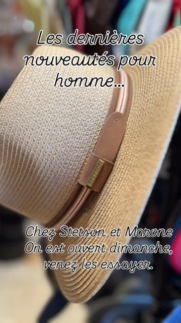 La chapellerie les chapeaux de Galinette à Pézenas, place Gambetta,
du mardi au dimanche de 10h30 à 12h30 et de 14h30 à 18h30.
De taille 55 au 63, en lin, en jeans, tresses anti-UV.
#pezenas #beziers #stetson #maronehats #chapeau